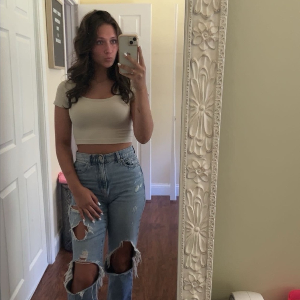 Garage Off-White Crop Top
